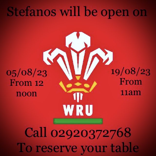 Why not join us for a pre or post match meal 🍝🍕
📞Call 02920372768 to reserve your table📞