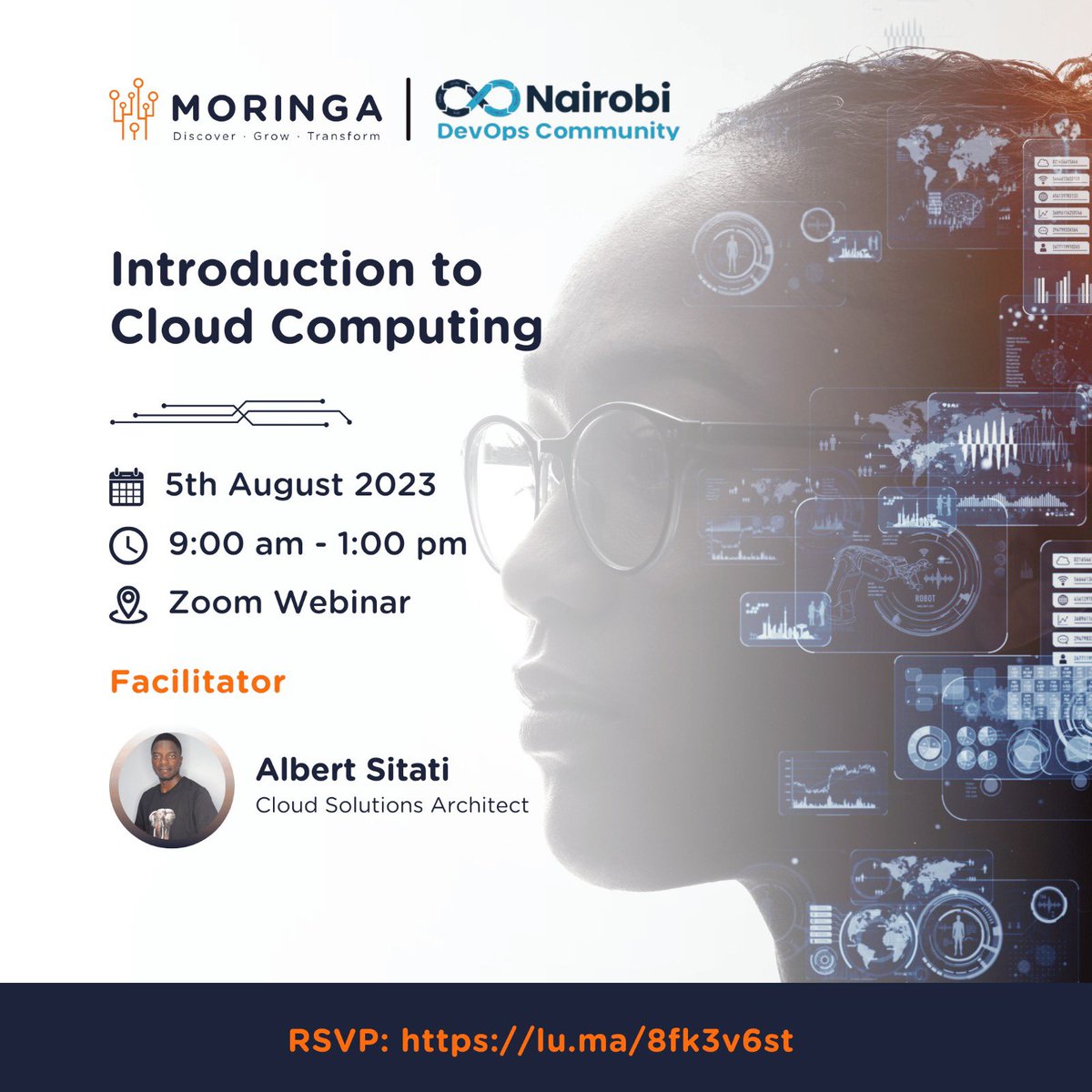 kamandegid's tweet image. NDC in partnership with Moringa invite you to an interesting webinar on 5th August 2023. Our expert Cloud Solutions Architect Albert Sitati will be taking us through Cloud Computing. 

RSVP:  lu.ma/8fk3v6st

#moringaschool #nairobidevops #nairobidevopscommunity #devopske
