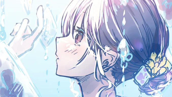 今日も無言で絵を描きます 
