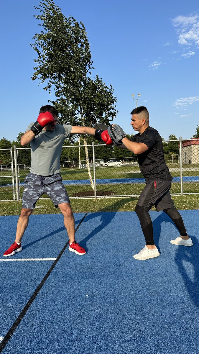 Keep your hands up and elbows close to your body during a match to protect yourself. 
#BoxingTips