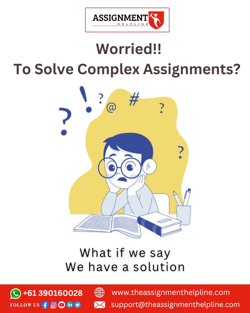 _the_assignment's tweet image. Are you worried🤔 to solve #complexassignments of yours? Well, we have a #solution for that.
.
.
🎯Stay tuned!
theassignmenthelpline.com
OR
👉📲Chat with experts! tawk.to/theassignmenth…
.
.
#assignment #student #assignmentexperts #college #exam #assignmenthelp #bhfyp #essay