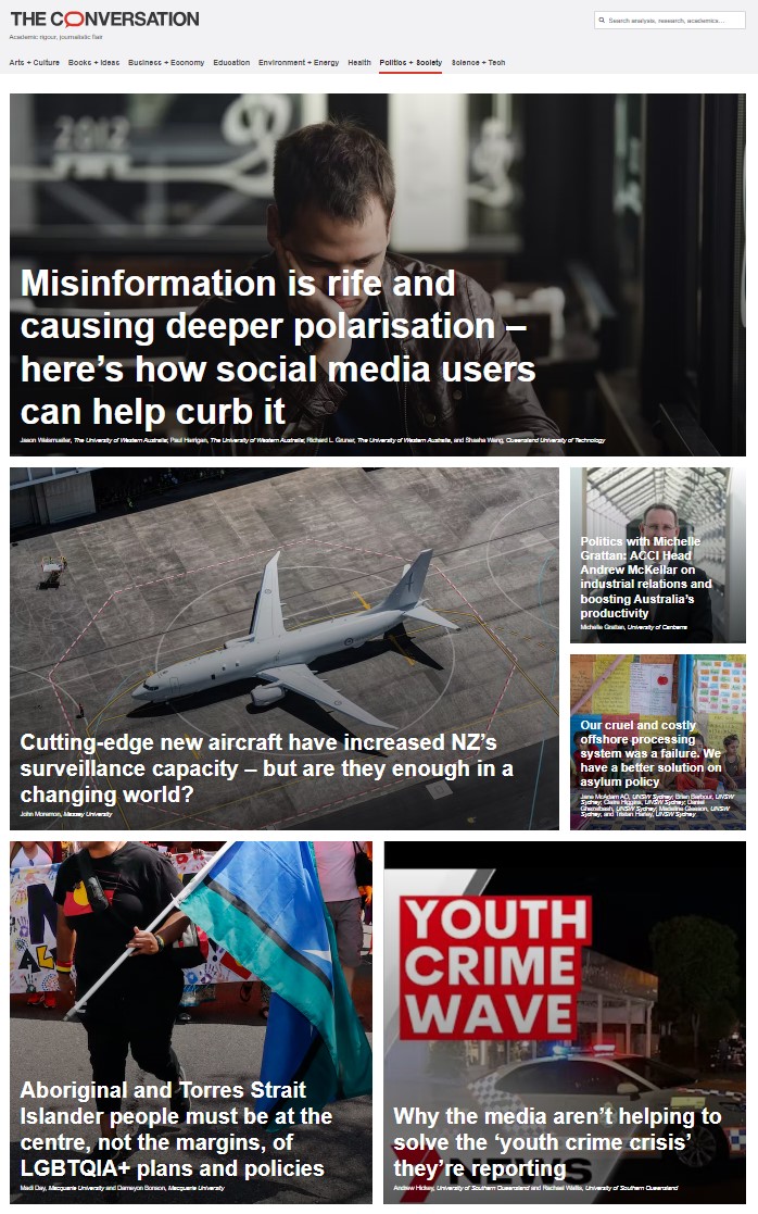 Proud to see my colleague <a href="/JasonWeism/">Jason Weismueller</a>'s work 💡 appear in <a href="/ConversationEDU/">The Conversation - Australia + New Zealand</a> 📰 today. Unfortunately, we're all victims of #misinformation, and the resultant polarisation ⛔ theconversation.com/misinformation…