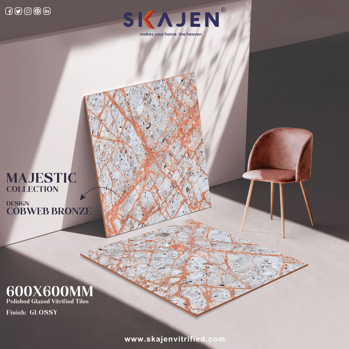 skajenvitrified's tweet image. Elevate your design vision with our MAJESTIC tile collection. Each tile is a masterpiece, meticulously crafted to bring a sense of luxury and artistry to your interiors.

#majestic #tilecollection #designvision #luxury #artistry #interiors