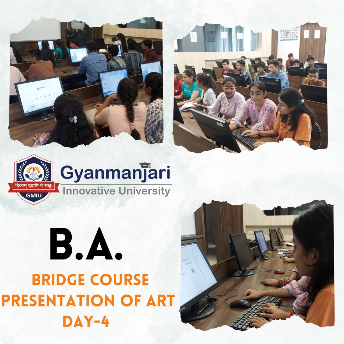 GMGC_Bhavnagar's tweet image. B.A. Bridge Course Day-4 Presentation Of Art -GMIU

#gyanmanajri #gyanmanjriinovativeuniversiity #bridgecourse #2k23 #education #bhavnagar
