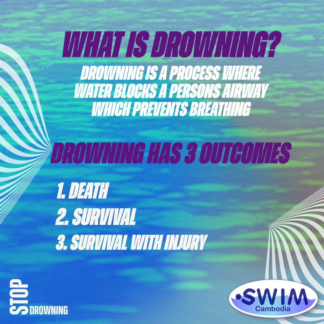 What is drowning? 
Drowning is the process of experiencing respiratory impairment from submersion/immersion in liquid. 
People should use the ‘new’ definition of drowning. The old terms- near, wet, dry, active, passive &amp; secondary drowning should not be used any more. 
#knowledge