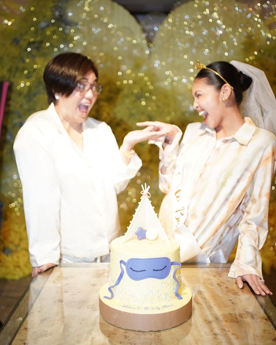inquirerdotnet's tweet photo. ‘MATAGAL NA KITANG MINAHAL AT ITINURING NA ISANG TUNAY NA ANAK’ 💕

LOOK: Sylvia Sanchez shows off her close bond with her future daughter-in-law Maine Mendoza in their photos during the latter’s bridal shower. | 📷: Sanchez/Instagram https://t.co/gzaOqPIWdn