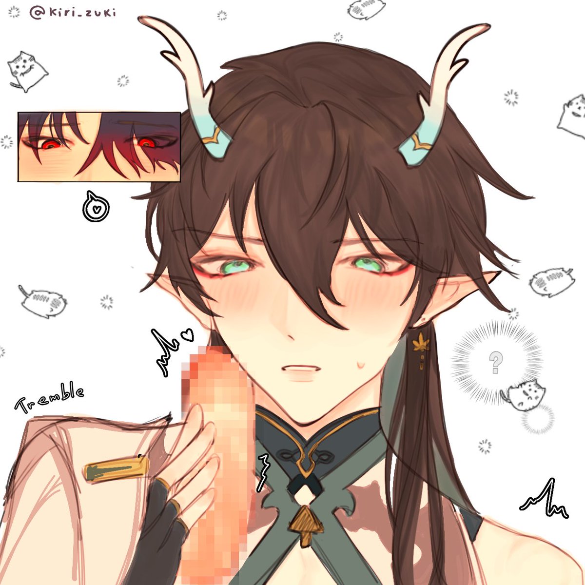 kiri_zuki's tweet photo. WARNING 🔞

Long time no see Yinyue so he gives him a gift, a special gift.
╰(▔∀▔)╯★

#HonkaiStarRail #RenHeng #BladexDanHeng https://t.co/Jil2yK9pjI