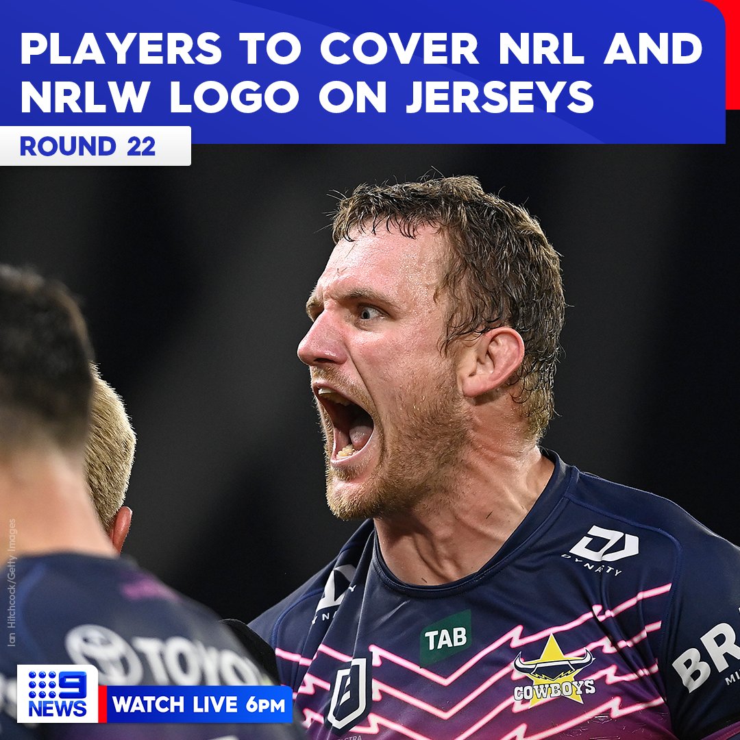 All NRL and NRLW players will cover the governing body's logo on their jerseys starting this week, in the latest act of protest in the ongoing pay dispute between the league and its stars.

DETAILS: nine.social/hqv

#9News