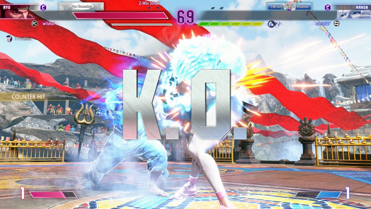 AsheJunius's tweet photo. The Newbie Fight Club's honorary Burnout Boy: @wilshur_ as Ryu ... fights best when he's burned up.

#SF6 #SF6_Ryu https://t.co/xVEdifqgGg