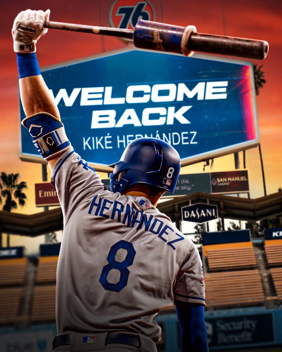 thecvrve's tweet photo. Welcome back, @kikehndez! #Dodgers https://t.co/7buL8J2zDE