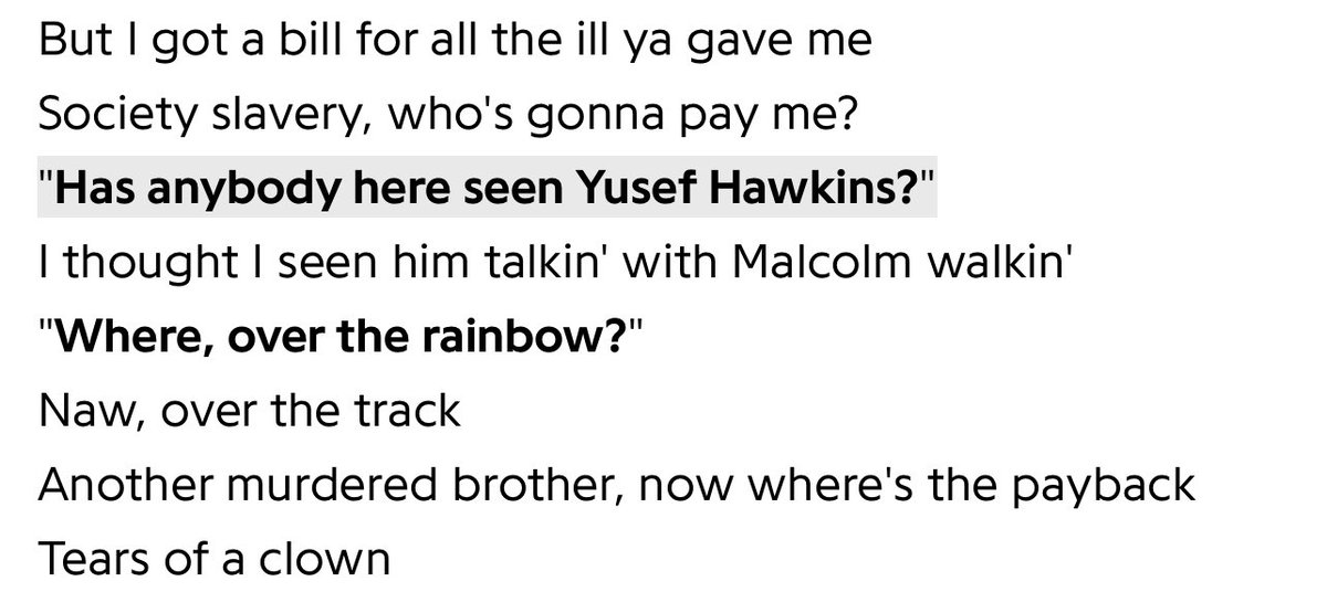 MUSICANDBUILDS's tweet photo. More 2pac lyrics dedicated to 
Yusuf Hawkins🤲🏾✊🏾 https://t.co/ZytS5KXnBt