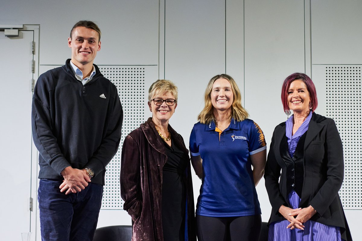 VicInstSport's tweet photo. Last week, VIS athlete @millytapper participated in a panel discussion on Genetics and Sport, mediated by @TraceyLeeHolmes.

This discussion is a great example of our Athlete &amp; Expert Speaker program, available at the VIS.

Listen to the full discussion via #TheTicketPodcast https://t.co/T1Pd9pPvxN