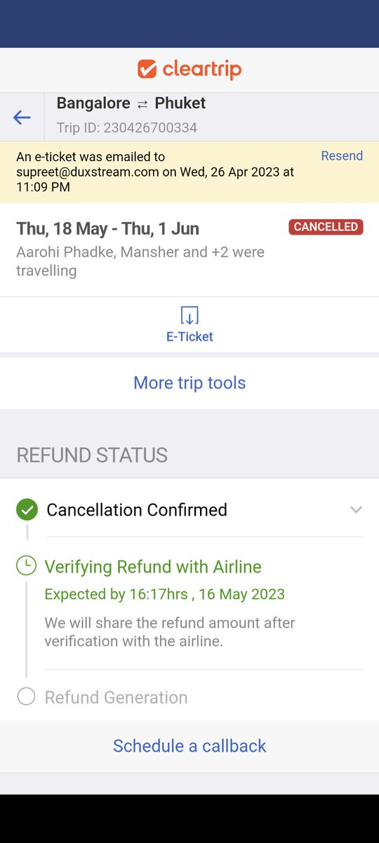 surdyman's tweet photo. @Cleartrip See this screenshot https://t.co/2n59r2IhUM