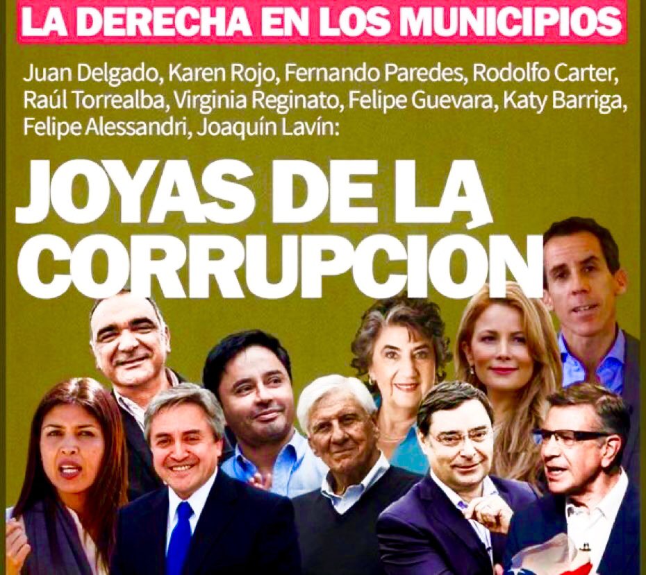 SAFOMAGA's tweet photo. Aquí los inmorales que juzgan a otros, pero la UDI y RN están calladitos. Resumen de ladrones y corruptos de la derecha durante muchos años https://t.co/MKY00yZitS