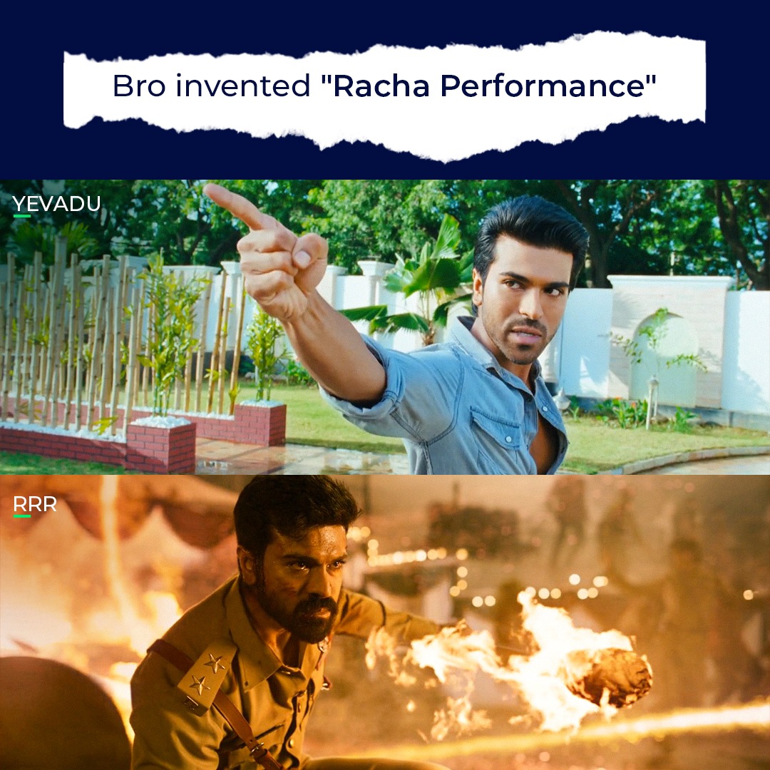 JioHotstarTel_'s tweet photo. Just us featuring #BROs and their invention   

(A series of tweets)    

ft. @AlwaysRamCharan 

#RamCharan  #Yevadu #RRR https://t.co/xlx3Wuc49q