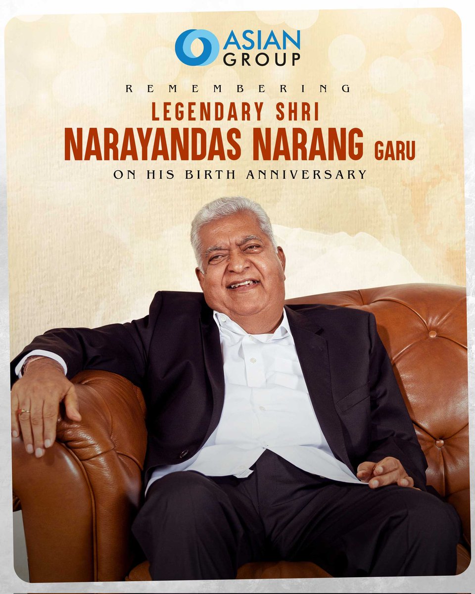 SVCLLP's tweet photo. Remembering Our Chairman Legendary Shri Narayandas K Narang Garu On His Birth Anniversary 🙏 #AsianGroup
#HBDLEGEND #REMEMBERINGTHELEGEND
#NARAYANDASNARANG https://t.co/G3aI0E8U5V