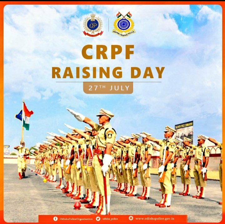 I extend my best wishes to personnel, veterans, and their families on the occasion of 85th #CRPF Raising Day. I salute our #Bravehearts who made the supreme sacrifice at the altar of duty. @crpfindia @CRPF_Odisha https://t.co/UIIAsSbO89