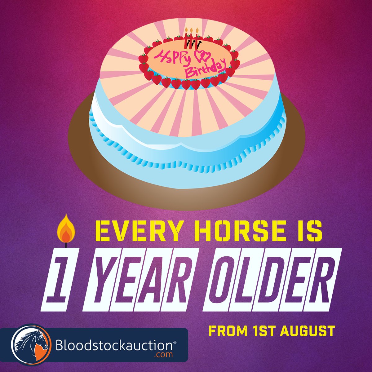 📷PSA: The 1st of August each year is the date that all horses in Australia turn one year older, no matter their actual foaling date. This means that at the end of our next auction, every horse listed in the auction catalogue will be 1 year older than when the auction started.