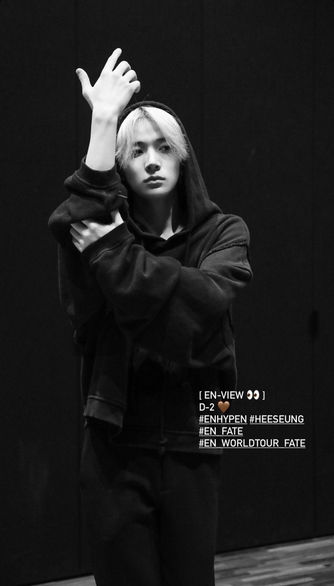 enhypenupdates's tweet image. [INSTAGRAM] 230727

“[ EN-VIEW 👀 ]
D-2 🤎
#ENHYPEN #EN_FATE #EN_WORLDTOUR_FATE”

(1/2)

@ENHYPEN_members @ENHYPEN #엔하이픈