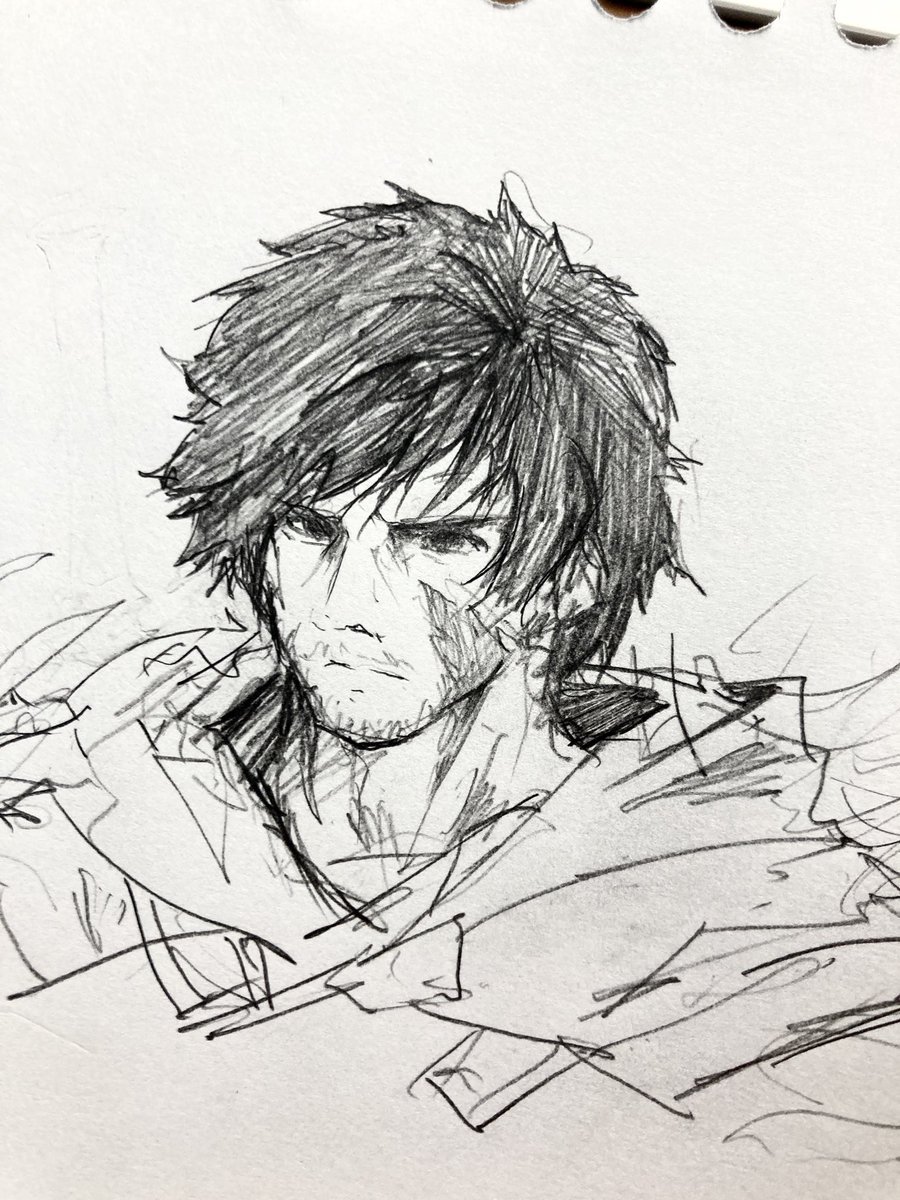 FF16クリアした…良かった…の衝動描き 
