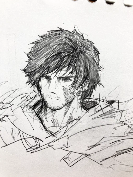 FF16クリアした…良かった…の衝動描き 