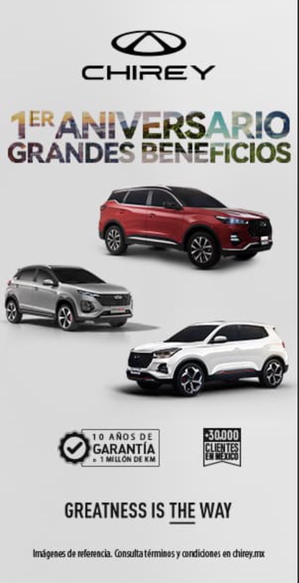 1049Radio's tweet photo. #Chirey esta de primer aniversario en nuestro país, y esta semana hasta el 31 de Julio hay primos, por eso nos acompañó su gerente comercial Carlos Heraldez y nos habla del #Tiggo2Pro

#1049Radio #ElPatro https://t.co/2rxnALdetI