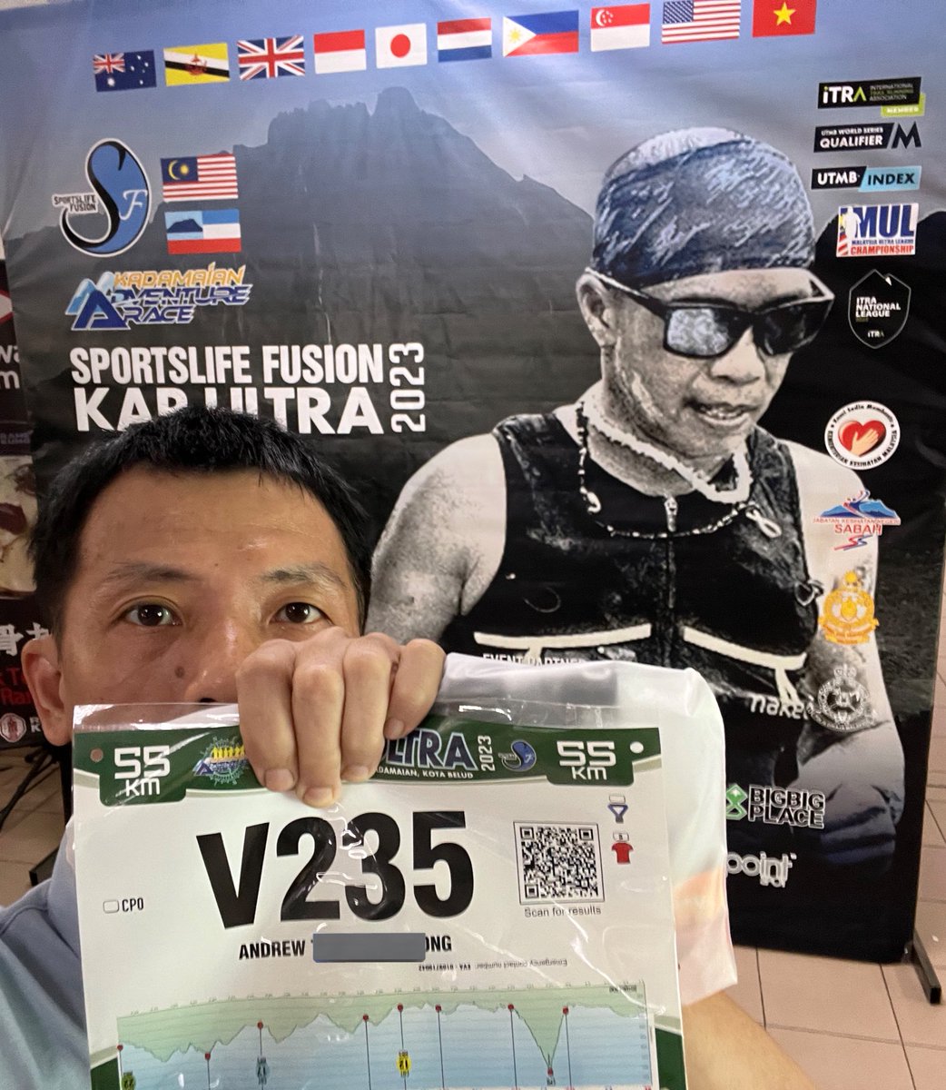 💪🏼🏃🏻‍♂️My bid number. Here I goes 55K #ultratrailmarathon #ultramarathon #karultra