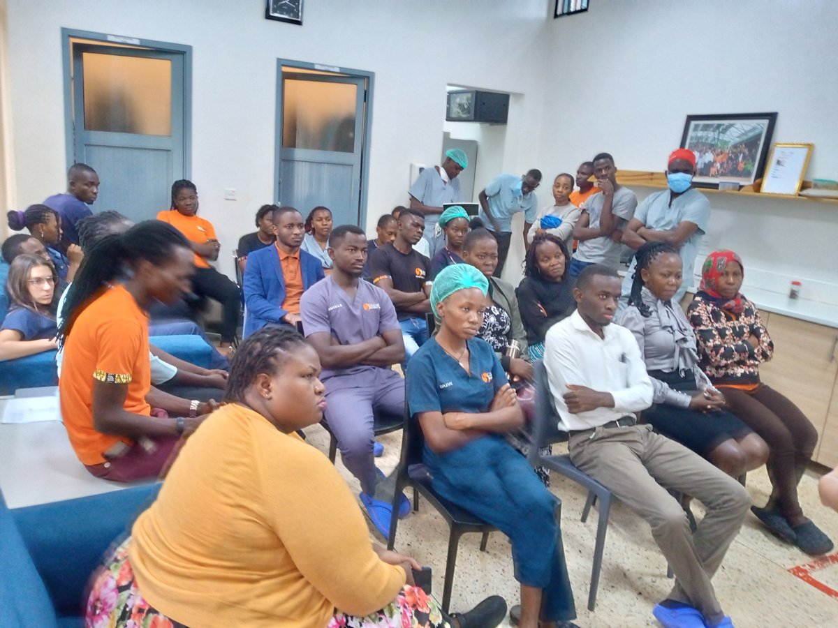 GSI_Kyabirwa's tweet photo. #Happeningnow!!!
Our team having a refresher training on Laparoscopic Vs Open Inguinal hernia repair.
#globalsurgery #weeklyCME https://t.co/gFTVLqLrzJ