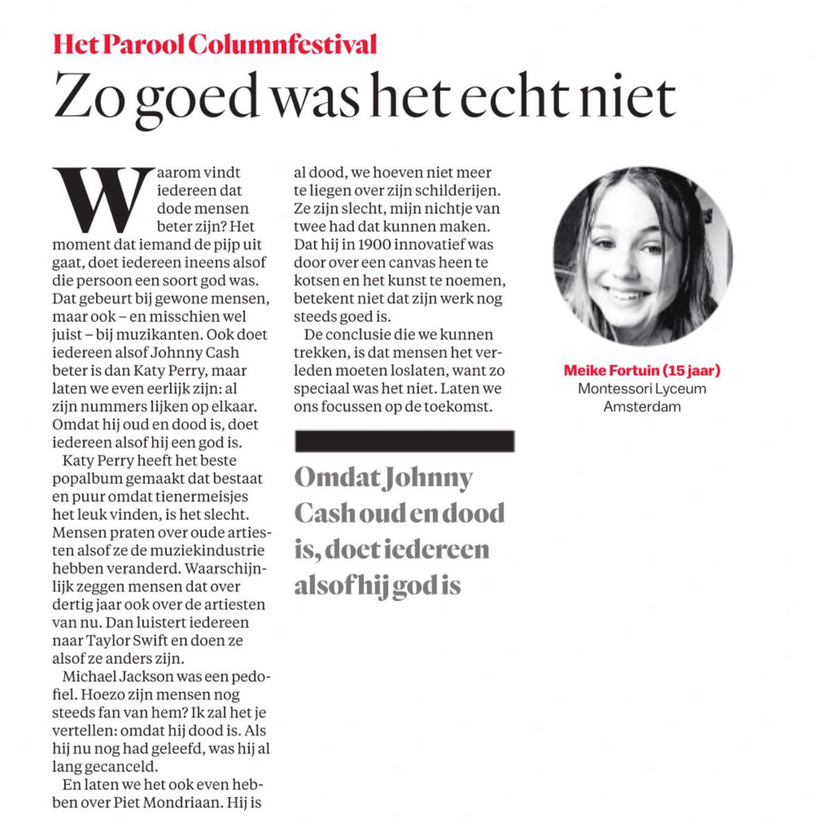 Wat een queen!!!!! Keep on writing babe x