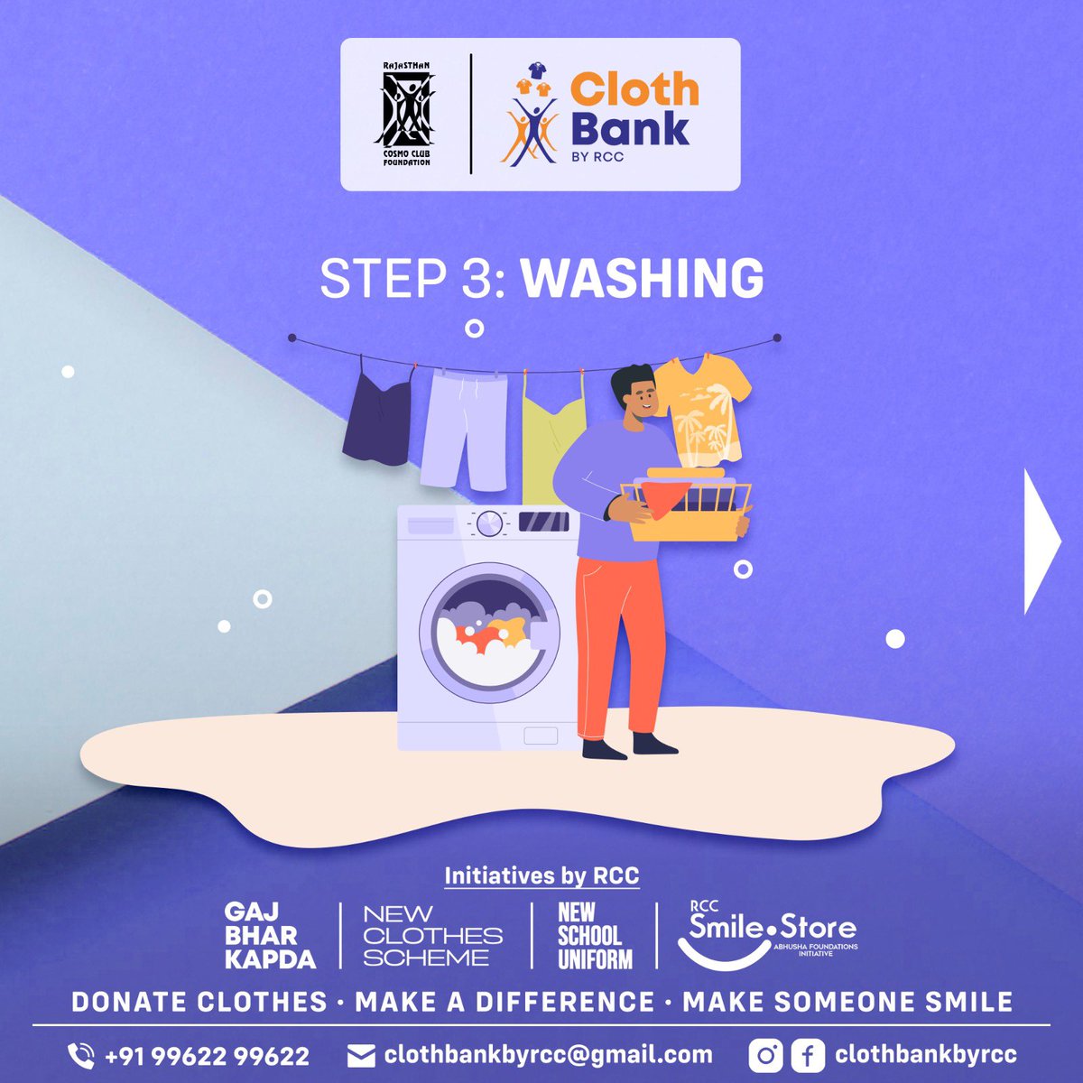 ClothBankbyRCC's tweet photo. The Gaj Bhar Kadpa initiative promotes sustainability and reduces waste by extending the lifespan of clothing items. It encourages people to donate their gently used clothes instead of discarding them. https://t.co/EbBkGAX95D
