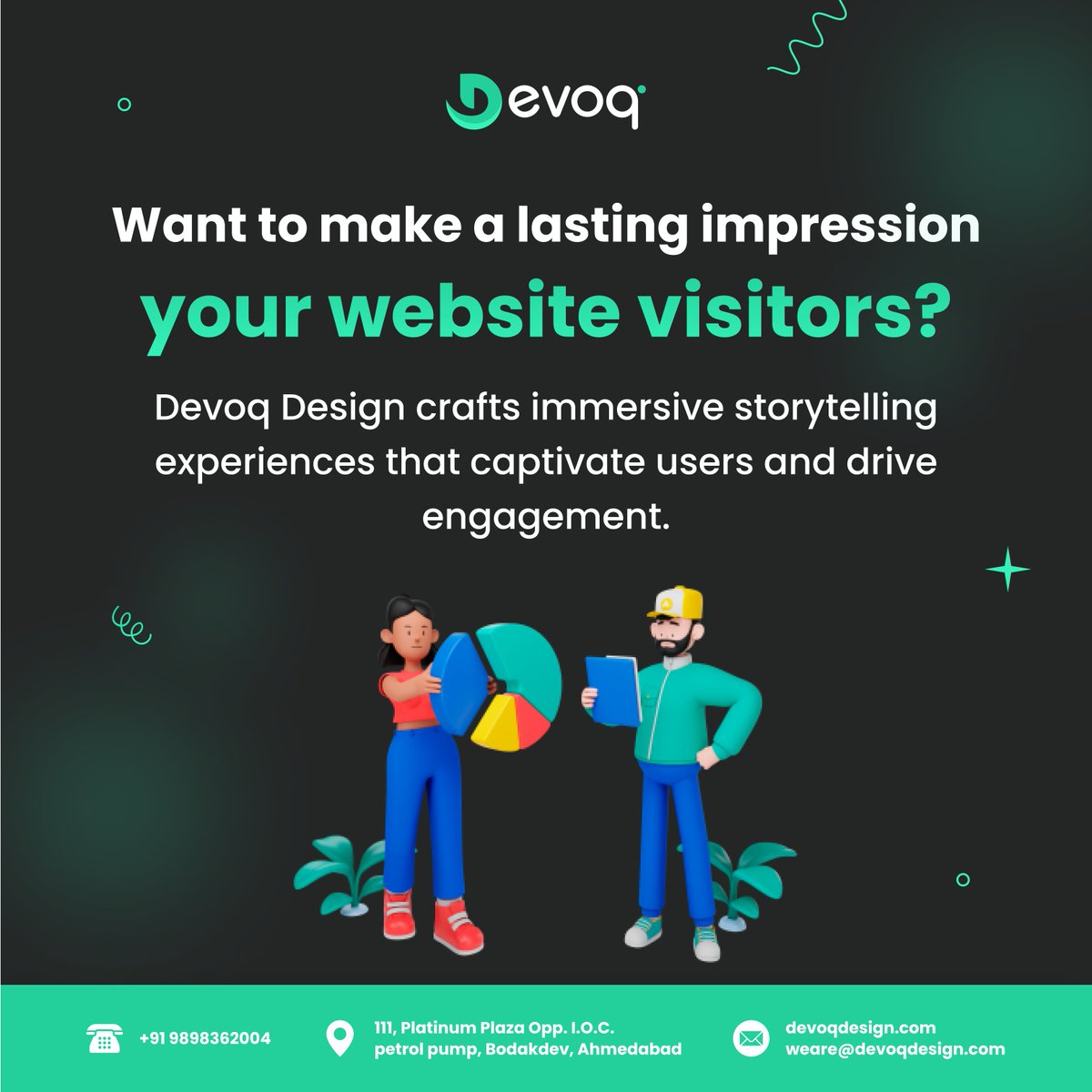 Devoq_Design's tweet image. Through compelling visuals, interactive elements, and seamless navigation, we bring your brand&apos;s narrative to life. Ignite the power of storytelling on your website! #StorytellingExperience #EngagingNarrative #ImmersiveDesign #UserEngagement #BrandStory