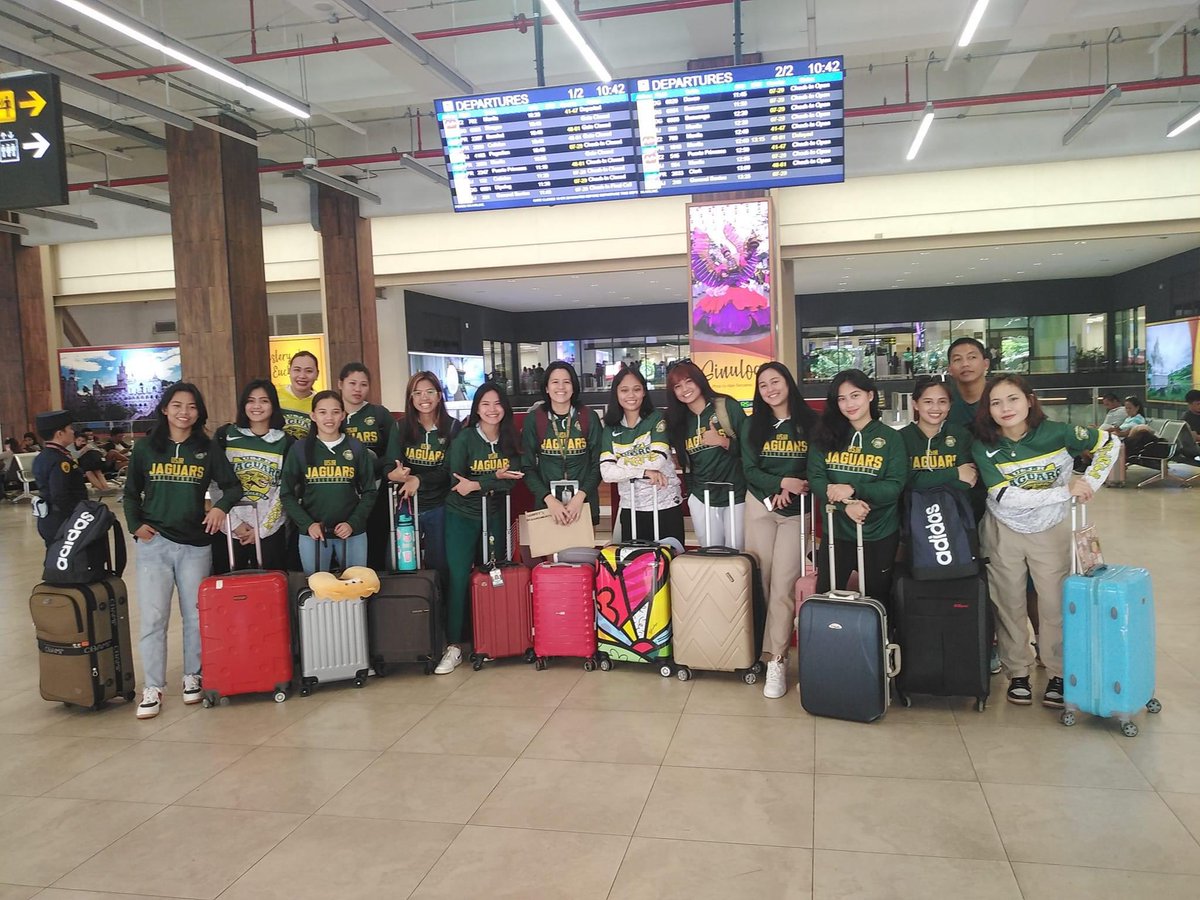 palakasanph's tweet image. The USJ-R Lady Jaguars are on their way to Manila for the #SSLNationalInvitational starting on July 29!

@ShakeysLeague 

📸 Chito Sy

Bet on your fave team and win
SIGN UP HERE: 🔗tinyurl.com/betonyourteamph
Code for bonus coins: SPPH1X