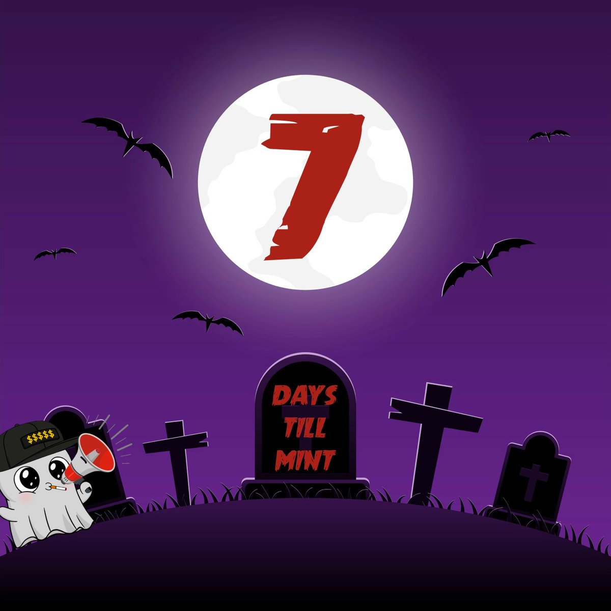 spookiesouls's tweet photo. 👻👻👻SPOOKIE SOULS COUNTDOWN👻👻👻
7 DAYS TO MINT! 

🚨WL MINT🚨
2 AUG, 2:00PM UTC (24 HRS) 
WL QTY: 2,000
MAX 2 PER WALLET

🚨PUBLIC MINT🚨
3 AUG, 2:00PM UTC 
QTY: 4,969
MAX 2 PER WALLET

#heretoreward #MintingNow #Web3