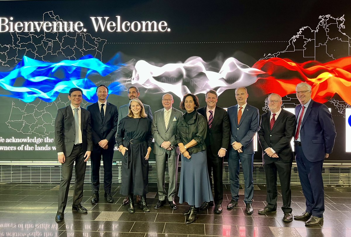 QldGovernor's tweet photo. Professor Nimmo attended the launch of the Micro-Folie Project, a digital museum showcasing French and European art and heritage. It is a joint initiative of @AFBrisbane (Alliance Francaise de Brisbane) and @QUT at the Queensland University of Technology. https://t.co/8ESNBcZziQ