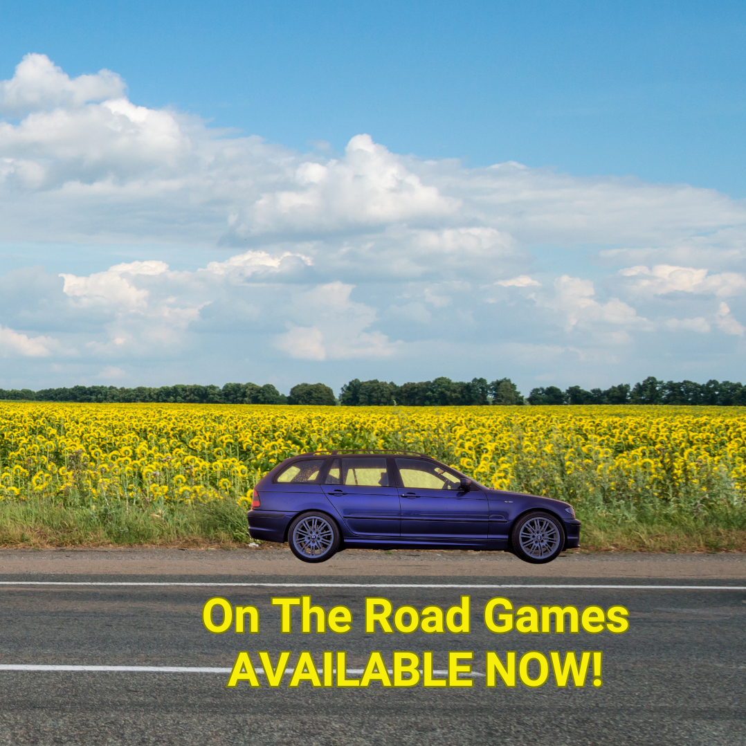 1 of 3 | I’m so excited to share the launch of my On The Road Games! 

Inside you’ll find 20 double-sided activity cards filled with simple games you can play while travelling (or sitting still) in a car. 

I’ve designed them for families who have children of different ages and h