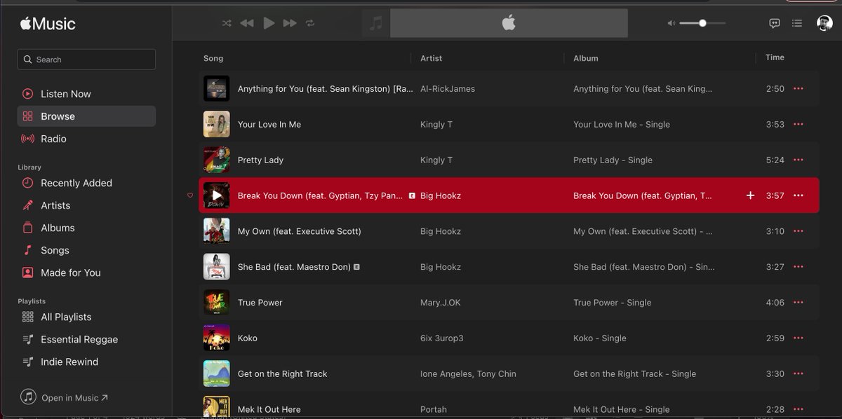 stuartwilson100's tweet photo. Big Hookz is the latest addition to out Essential Reggae Playlist on Apple Music with the hot new singles, 
"Break You Down", (ft. Gyptian, Tzy Panchak, Remo), "My Own", (ft. Executive Scott), and "She Bad", (ft. Maestro Don). 
Listen at: https://t.co/uSZhkkaPIY https://t.co/trj7hSUicN