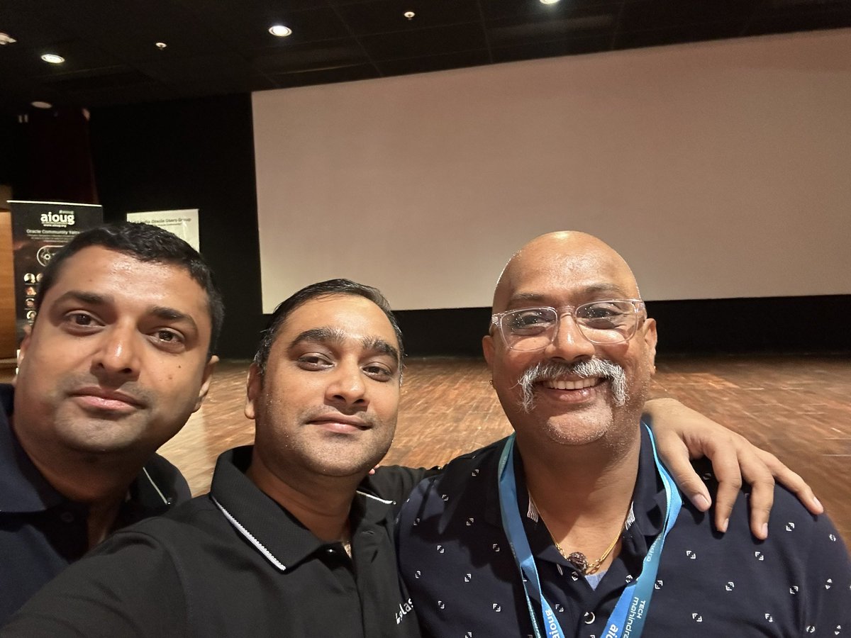 Arpit Agrawal (@arpitdba) on Twitter photo Nice to meet Vijay #OCYatra2023 <a href="/aioug_pune/">AIOUG Pune</a> <a href="/AIOUG/">All India Oracle Users Group (AIOUG)</a> <a href="/oracleace/">Oracle ACE Program</a> <a href="/Oracle/">Oracle</a> <a href="/oracleugs/">Oracle User Groups</a> <a href="/Oracle_India/">Oracle India</a> <a href="/sandeshr/">Sandesh Rao</a> <a href="/sai_penumuru/">Sai Penumuru</a> <a href="/tanwanichandan/">Chandan Tanwani</a> <a href="/meetsanc/">Sandeep Chavan</a> <a href="/modakmandar1986/">Mandar Modak</a> <a href="/kiran_madane/">Kiran Madane</a> <a href="/Justinraju07/">Justin</a> <a href="/connor_mc_d/">Connor loves SQL , 🍸and ☕️</a> Ask Tom <a href="/MikeDietrichDE/">Mike Dietrich</a> <a href="/DBoriented/">Oren Nakdimon</a> <a href="/bkhan/">Basheer Khan</a> <a href="/vijaysiva79/">Vijayganesh</a> Nice to meet Vijay #OCYatra2023 <a href="/aioug_pune/">AIOUG Pune</a> <a href="/AIOUG/">All India Oracle Users Group (AIOUG)</a> <a href="/oracleace/">Oracle ACE Program</a> <a href="/Oracle/">Oracle</a> <a href="/oracleugs/">Oracle User Groups</a> <a href="/Oracle_India/">Oracle India</a> <a href="/sandeshr/">Sandesh Rao</a> <a href="/sai_penumuru/">Sai Penumuru</a> <a href="/tanwanichandan/">Chandan Tanwani</a> <a href="/meetsanc/">Sandeep Chavan</a> <a href="/modakmandar1986/">Mandar Modak</a> <a href="/kiran_madane/">Kiran Madane</a> <a href="/Justinraju07/">Justin</a> <a href="/connor_mc_d/">Connor loves SQL , 🍸and ☕️</a> Ask Tom <a href="/MikeDietrichDE/">Mike Dietrich</a> <a href="/DBoriented/">Oren Nakdimon</a> <a href="/bkhan/">Basheer Khan</a> <a href="/vijaysiva79/">Vijayganesh</a>