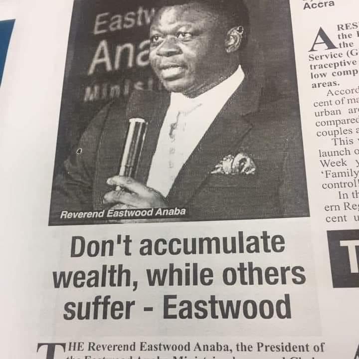 joyce_bawah's tweet photo. Reverend Eastwood Anaba!! https://t.co/0FS7yG8Slt