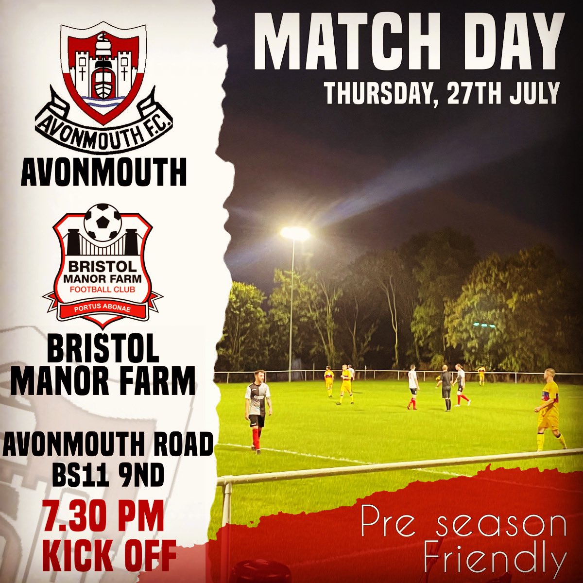 AvonmouthFC's tweet photo. Tonight we welcome @ManorFarmFC https://t.co/lwHqnAgvir
