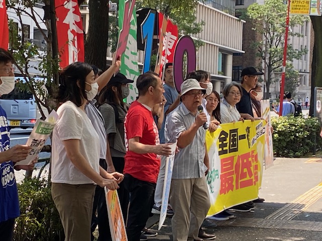 up1500yen's tweet photo. 加重平均1000円が目標ではダメです。全国どこでも1500円に！ぜひみんなの声と運動で実現しましょう。　#最低賃金を1500円に https://t.co/gE7qMrdu6U
