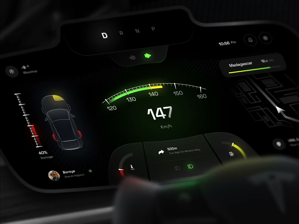 layers_to's tweet photo. Car Dashboard UI Design 🔥 by Amirali Nabatian https://t.co/1irvdtUacR https://t.co/eX5WvidTJk
