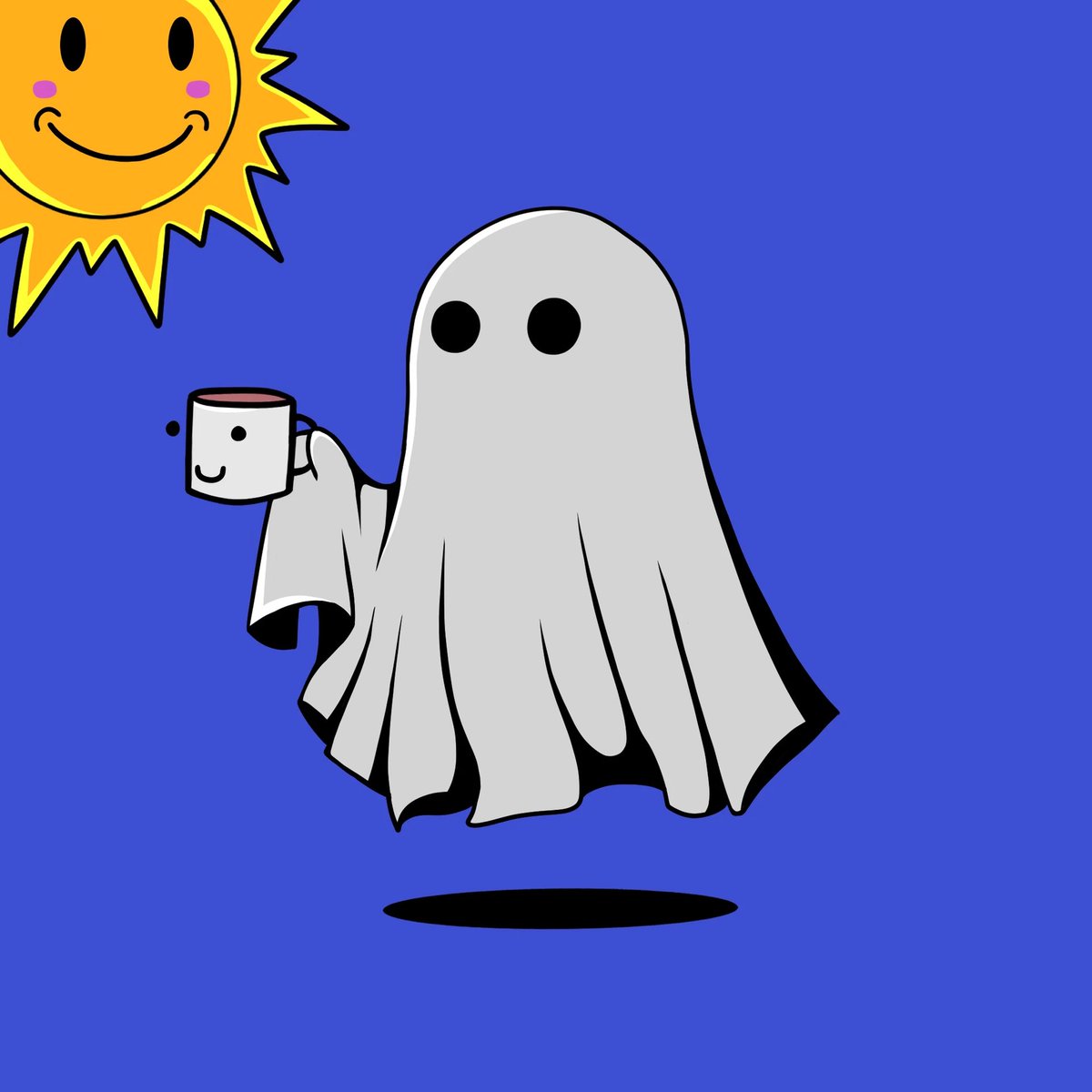 memo_MONKEE's tweet photo. 前から気になってたゴーストコレクションの新作見たらcafe君がいたので即お迎え🌞☕️👻
今度からGMツイートするときはこの画像を使えばいいね🥰
#Ghostes #XRPL https://t.co/QG6akoLom4