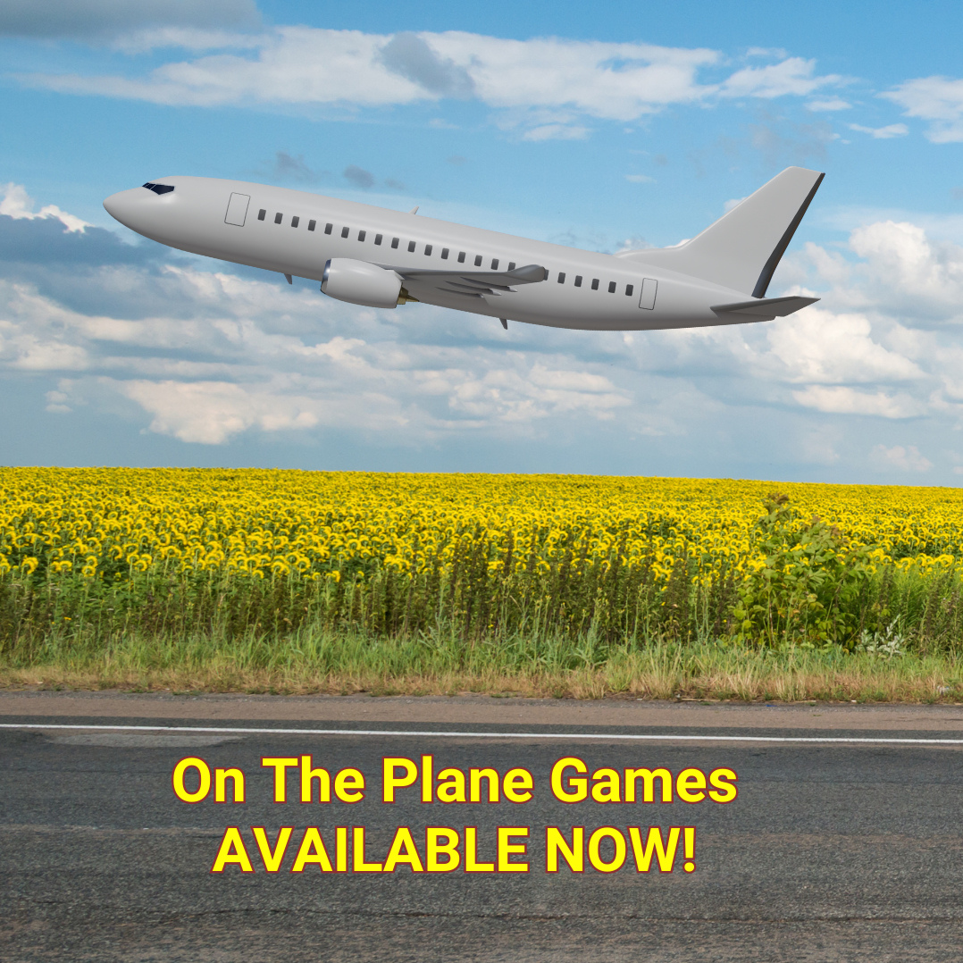 3 of 3 | On The Plane Games - just launched!

Travelling with children can be stressful and boring, especially when there are unexpected delays. Last year my family were delayed for several hours on a flight home. There was no entertainment on board and our snacks were dangerousl