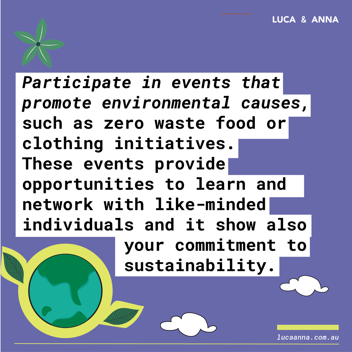 LUCAANNAStudio's tweet photo. 🌿 How to Embrace Sustainability and Show it to the World 🌎
✨ #SustainableBrands #GoGreen #ProtectOurPlanet #EcoWarriors #SustainabilityMatters #LUCAANNABrandingStudio #SustainableGrowth #EcoBusinesses #AustraliaBrand #Australiaecobrand #ecoecommerce https://t.co/QOQPD03hIW