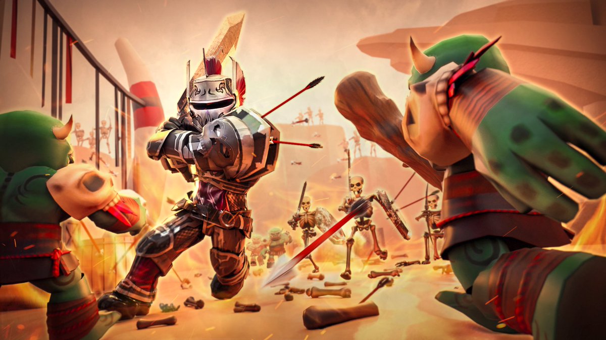 I made a thumbnail for Medieval Fantasy Rogue Lite game🔥🔥
💖&amp;🔁 Appreciated!
#RobloxDev #RobloxGFX