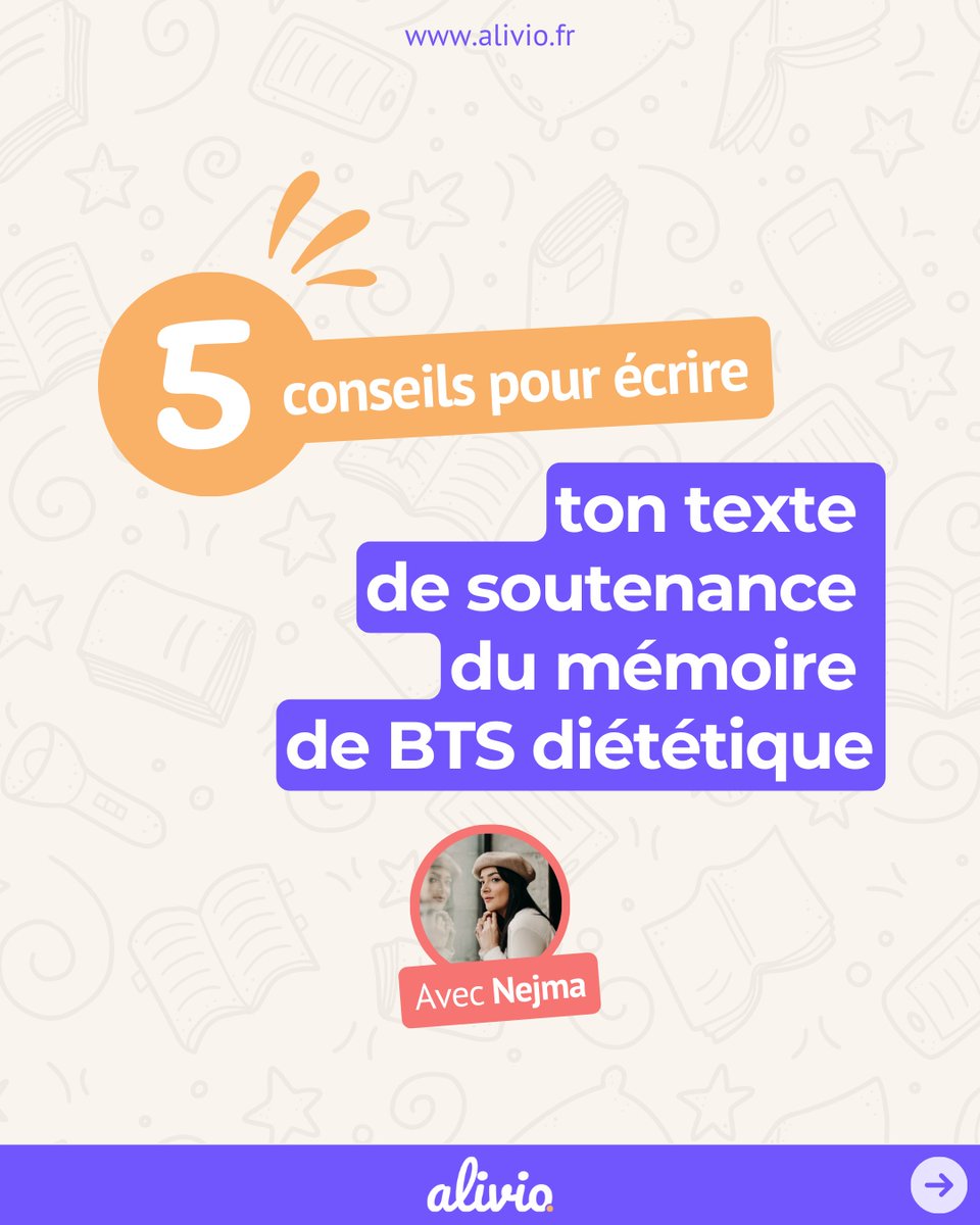 alivio_app's tweet photo. ✍🏽 5 conseils pour écrire ton texte de soutenance du mémoire de BTS Diététique

#alivioapp #aliviopro #dietetique #dieteticienne #dieteticien #btsdiet #btsdietetique #nutritionniste #diet #btsdietetique #btsdietetiquecned https://t.co/J0UGqL8Trl