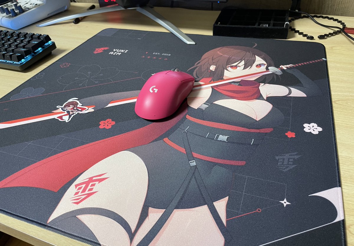 YukiAimマウスパッド届いた！いつもありがとうございます😊😘<a href="/YukiAim/">Yuki Aim</a>