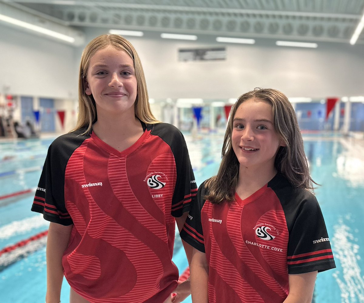 Massive well done to Libby and Charlotte who have been selected to attend the Swim England Devon County Development Program for 2023/24. They will attend the 3 day talent camp throughout the coming year.  Hope you enjoy and gain valuable experience.  Great achievement.