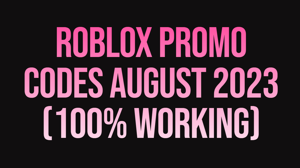 Working Roblox Promo Codes December 2023