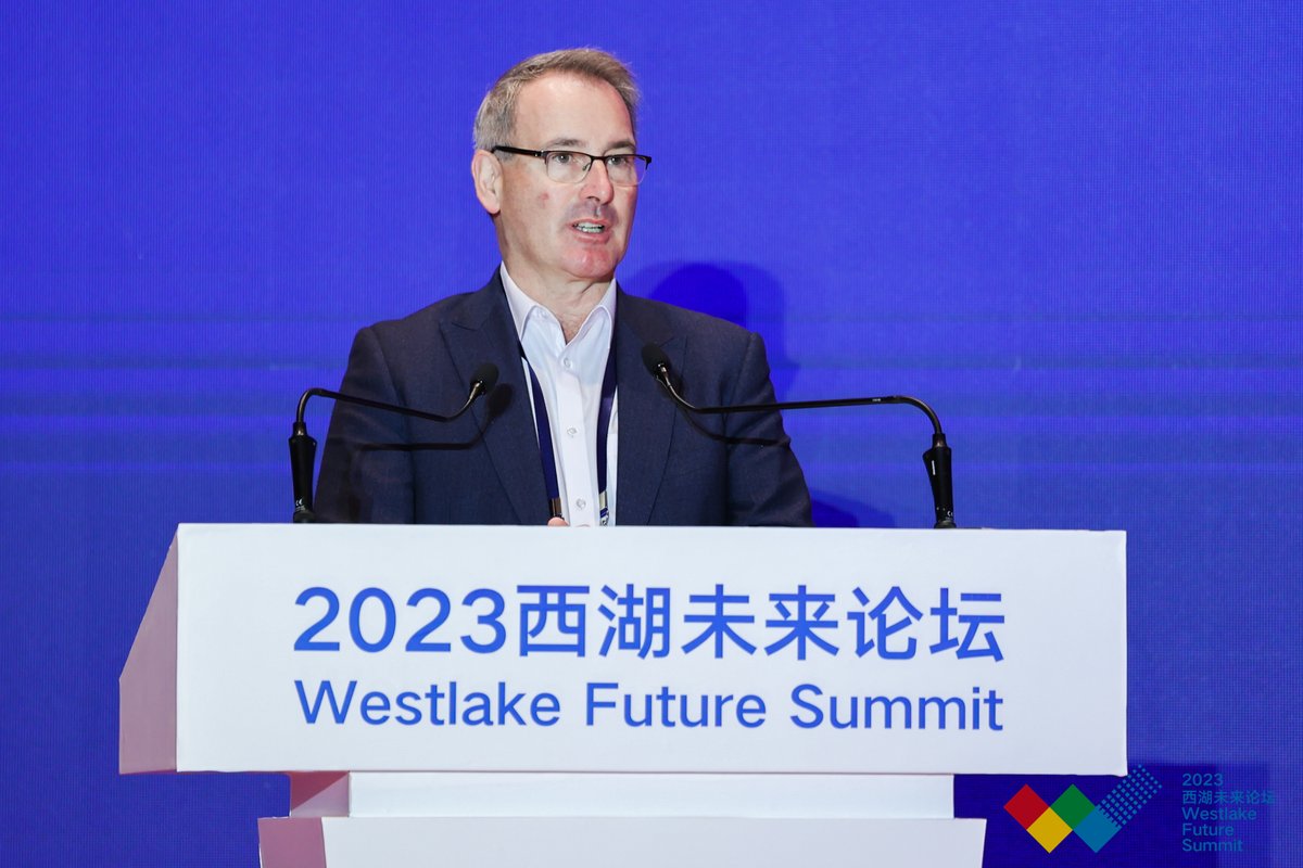 Westlake_Uni's tweet photo. The 1st Westlake Future Forum is buzzing with discussions on future materials, synthetic biology, vaccines and biotech. Scientists, entrepreneurs, and investors from around the world have gathered for this 3-day event hosted by Westlake University and the American Chemical Society. Exciting talks on cutting-edge tech for humanity's future!